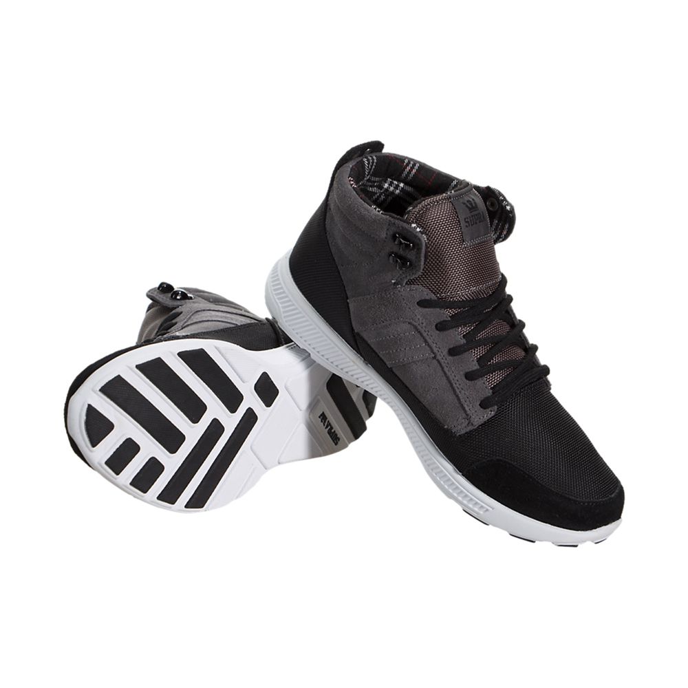 Baskets Supra Bandito Grise Noir Grey/Black-White Homme | MLE-20618139